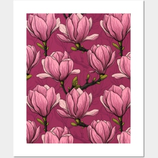 Magnolia garden Posters and Art